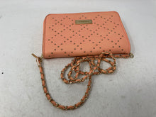 Load image into Gallery viewer, Bebe Womens Orange Leather Studded Mini Shoulder Crossbody Bag