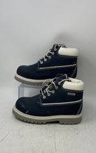 Load image into Gallery viewer, Smartfit Kids Dark Blue Round Toe Lace-Up Waterproof Ankle Combat Boots Size 4