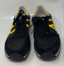 Load image into Gallery viewer, Authentic Armani Jeans Mens Black Low Top Lace-Up Sneaker Shoes Size 12