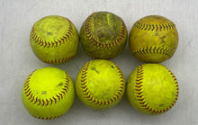 Load image into Gallery viewer, Set Of 6 Pieces Worth YWCS12 Yellow Practice Official League Softball Ball 12"