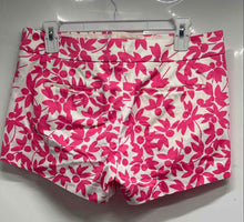 Load image into Gallery viewer, J.Crew Womens Pink White Floral Flat Front Stretch Pockets Chino Shorts Size 4