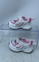 Load image into Gallery viewer, Wonder Nation Girls Chunky Jogger Pink White Hook & Loop Sneakers Shoes Size 2