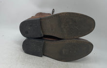 Load image into Gallery viewer, Guess Mens Brown Leather Round Toe Side Zipper Ankle Boots Size 7