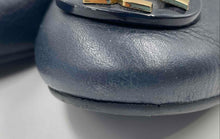 Load image into Gallery viewer, Authentic Tory Burch Womens Blue Leather Slip-On Ballet Flats Size 8.5 Damaged