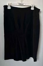 Load image into Gallery viewer, Armani Collezioni Womens Black Regular Fit Side-Zip A-Line Skirt Size 12