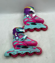 Load image into Gallery viewer, Roller Derby Girls Multicolor Ratchet Buckle Inline Skates Size J12-2
