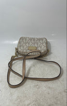Load image into Gallery viewer, Michael Kors Womens White Beige Zipper Inner Pocket Mini Crossbody Bag
