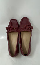 Load image into Gallery viewer, Isaac Mizrahi Womens Live Burgundy Leather Slip-On Tassel Loafer Shoes Size 7W