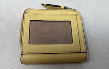 Load image into Gallery viewer, Kate Spade New York Womens Yellow Leather Card Holder Small Bi-Fold Wallet