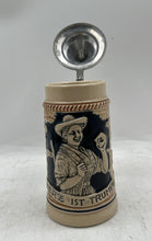 Load image into Gallery viewer, Ceramic Herz Ist Trumpf Lidded Mug Beer Stein 1693 Collectible Germany