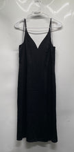 Load image into Gallery viewer, Express Womens Black V-Neck Back Zipper Spaghetti Strap Slip Dress Size Medium