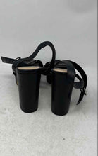 Load image into Gallery viewer, Aldo Womens Platina Black Leather Open Toe Adjustable Strap Platform Heels Sz 10