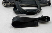 Load image into Gallery viewer, Fossil Womens Dawson Black Leather Double Handle Crossbody Strap Satchel Bag