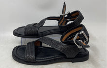 Load image into Gallery viewer, Crown Vintage Womens Taria Black Open Toe Flat Ankle Strap Sandals Size 7 M
