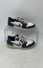 Load image into Gallery viewer, Nike Unisex Baby Air Jordan 1 Low OG Black White Purple Sneakers Shoes Size 10C