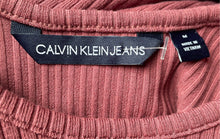 Load image into Gallery viewer, Calvin Klein Womens Purple Ribbed Knit Sleeveless Scoop Neck Tank Dress Size M