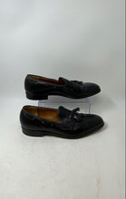 Load image into Gallery viewer, Johnston & Murphy Mens Grayson Black Leather Tassel Loafer Shoes Size 14