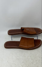 Load image into Gallery viewer, Desert Totes Womens Brown Leather Open Toe Slip-On Slide Sandals Size 40