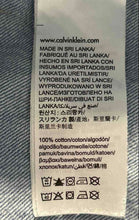 Load image into Gallery viewer, Calvin Klein Womens Blue Denim Spread Collar Long Sleeve Full-Zip Shirt Size M