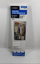 Load image into Gallery viewer, Everbilt White Regular Duty Adjustable Slide Hang Rods Closet Organizer Kit