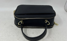 Load image into Gallery viewer, Karl Lagerfeld Womens Simone Black Leather Double Zipper Mini Satchel Bag