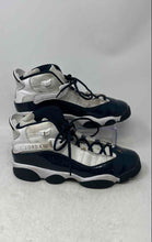 Load image into Gallery viewer, Nike Boys Air Jordan 6 Rings 323419-104 White Black Lace-Up Sneakers Shoes Sz 7Y