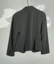Load image into Gallery viewer, Ann Taylor Mens Gray Notch Lapel Single Breasted Two-Button Blazer Size 10P