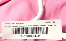 Load image into Gallery viewer, Lauren Ralph Lauren Womens Pink Smocked Long-Sleeve Button-Front Blouse Top Sz M