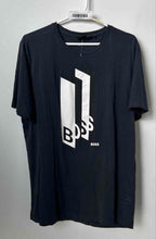 Load image into Gallery viewer, Hugo Boss Mens Dark Blue Cotton Crew Neck Short Sleeve Pullover T-Shirt Size XL