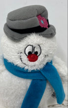 Load image into Gallery viewer, Vintage Kids Preferred Cuteeze Frosty The Snowman Plush Toy Wearing Blue Scarf