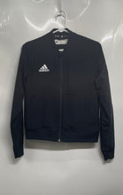 Load image into Gallery viewer, Adidas Womens Black Long Sleeve Pockets Front Full-Zip Bomber Jacket Size XS