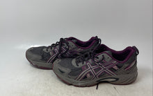 Load image into Gallery viewer, Asics Mens Gel-Venture 5 Gray Purple Lace-Up Low Top Running Shoes Size 8.5