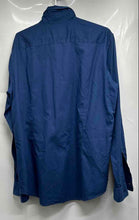 Load image into Gallery viewer, Hugo Boss Mens Blue Long Sleeve Collared Button-Up Shirt Size Large