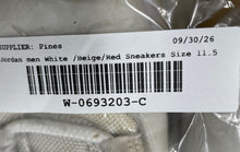 Load image into Gallery viewer, Nike Mens Air Jordan 11 Retro White Beige Red Sneakers Shoes Size 11.5