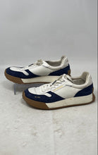 Load image into Gallery viewer, Sam Edelman Womens Layla White Blue Leather Lace-Up Sneaker Shoes Size 7.5M