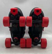 Load image into Gallery viewer, Roller Derby Kids Trac Star 5015-8759 Black Red Adjustable Roller Skates Sz 3-6