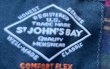 Load image into Gallery viewer, St. John's Bay Mens Blue Plaid Short Sleeve Comfort Flex Button-Up Shirt Size XL