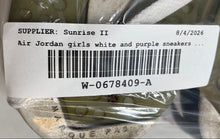 Load image into Gallery viewer, Nike Girls Air Jordan 6 Retro 543390-127 White Purple Sneaker Shoes Size 6Y