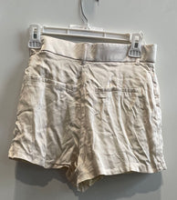 Load image into Gallery viewer, Zara Womens Beige Pleated Front Pockets High Waisted Chino Shorts Size XS