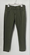 Load image into Gallery viewer, Zara Mens Green 5-Pocket Design Slim Stretch Chino Pants Size 32 With Tag