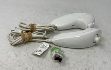 Load image into Gallery viewer, Nintendo Wii White Wired Controller Nunchuk Lot Of 2 Pieces Not Tested