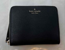 Load image into Gallery viewer, Kate Spade Womens Black Saffiano Leather Continental Zip-Around Wallet