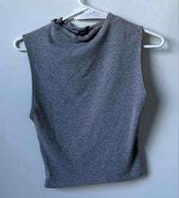 Load image into Gallery viewer, Zara Womens Gray Heather Print Sleeveless Crew Neck Tank Top Size Large