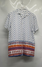 Load image into Gallery viewer, Zara Mens Multicolor Printed Short Sleeve Regular Fit Button-Up Shirt Size M
