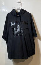 Load image into Gallery viewer, True Religion Mens Black Graphic Print Short Sleeve Hooded T-Shirt Size XXL