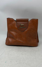 Load image into Gallery viewer, Jingpindaishu Womens Brown Leather Inner Pockets Lined Top Handle Handbag