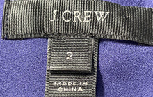 Load image into Gallery viewer, J.Crew Womens Purple Sleeveless Keyhole Neck Pleated Back Blouse Top Size 2