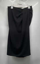 Load image into Gallery viewer, Zara Womens Black Side Knot Draped Front Tulip Hem Midi Pencil Skirt Size M