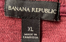 Load image into Gallery viewer, Banana Republic Mens Red Long Sleeve Crew Neck Ribbed Pullover Sweater Size XL