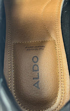 Load image into Gallery viewer, Aldo Mens Argyle Black Leather Round Toe Formal Monk Strap Dress Shoes Size 7